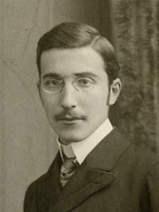 Image is a portrait of Stefan Zweig