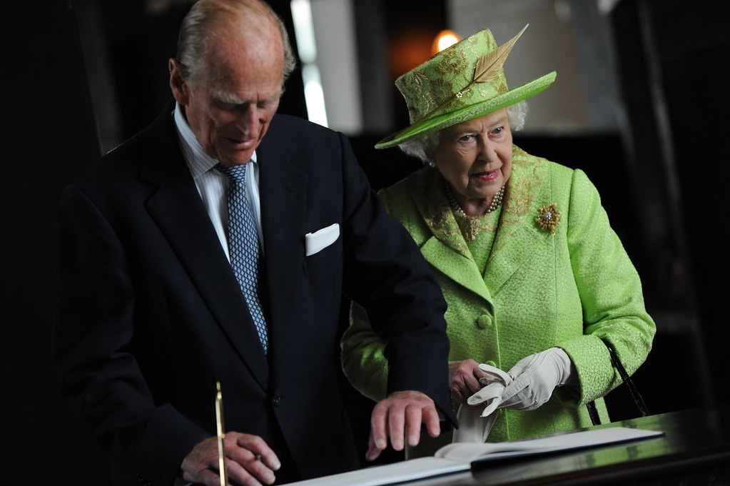 Image shows the Queen and the Duke of Edinburgh