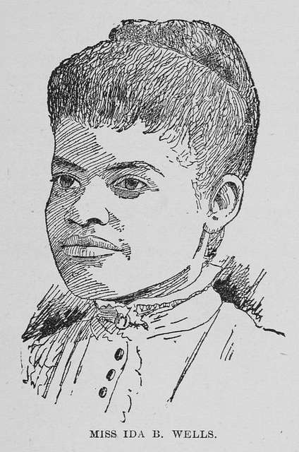 Drawing of Ida B Wells