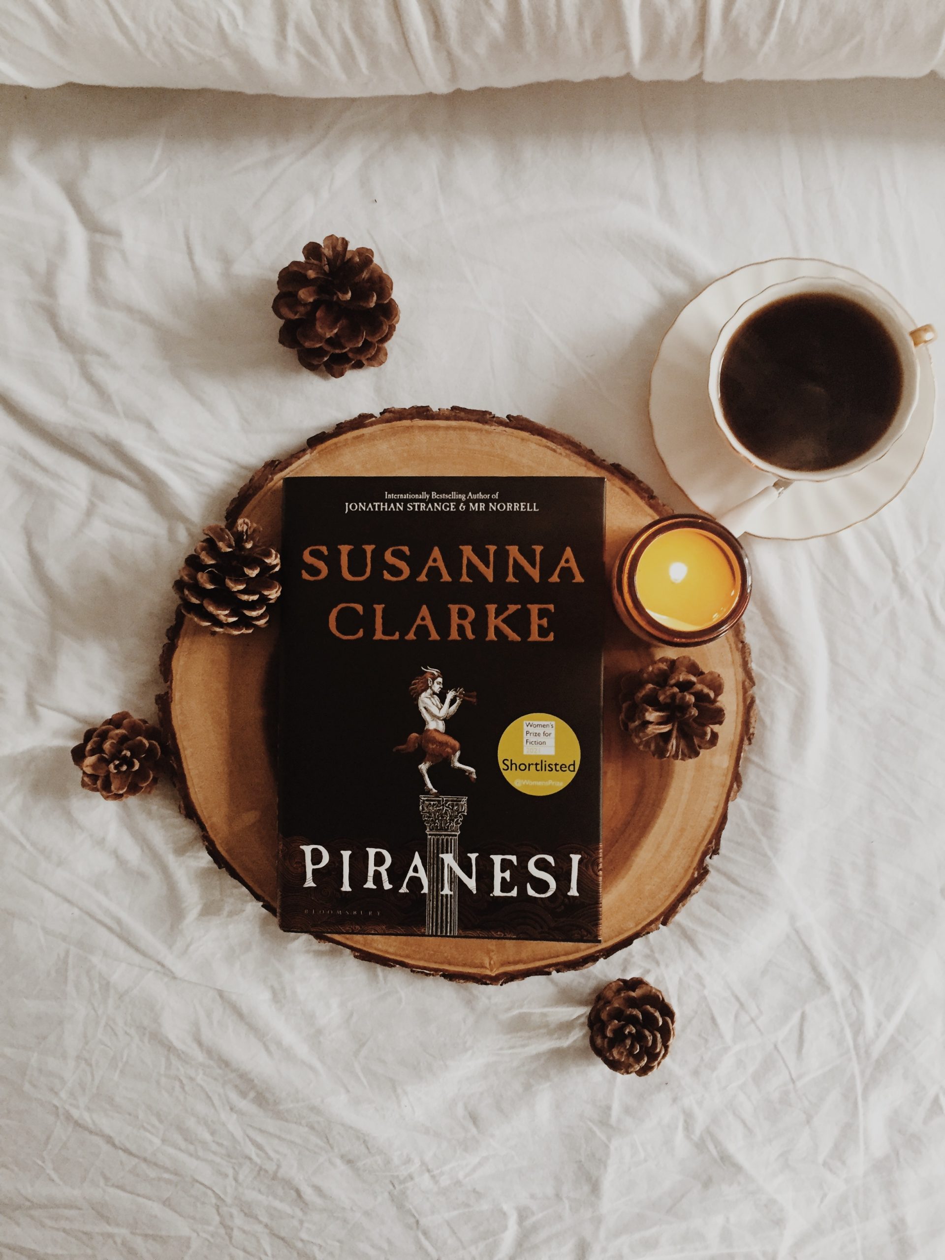Image of the book "Piranesi" by Susanna Clarke, taken by Molly Whitehouse and edited with VSCO m5 preset