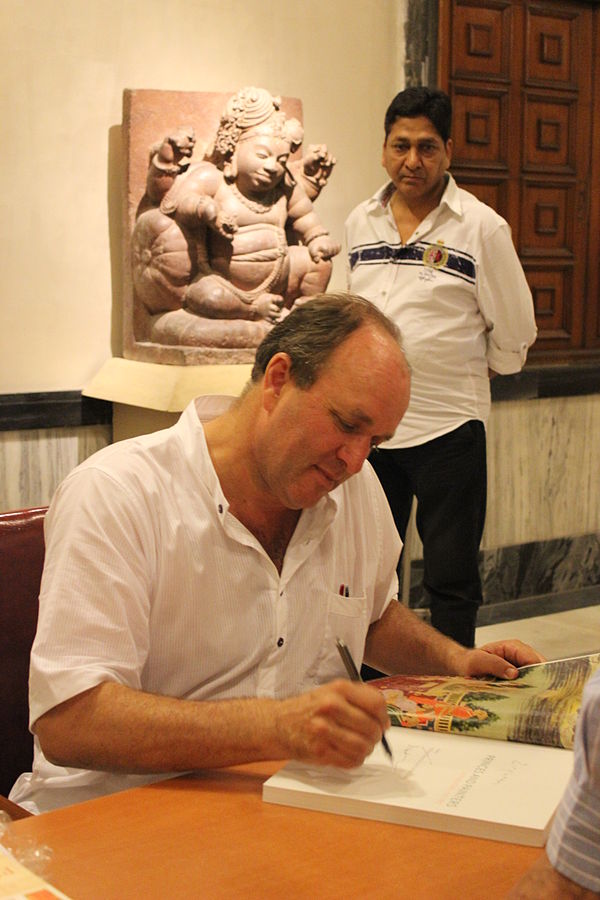 William Dalrymple at a book signing