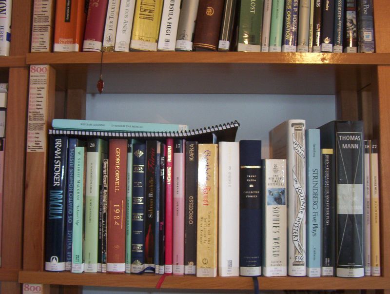 Academic bookshelf