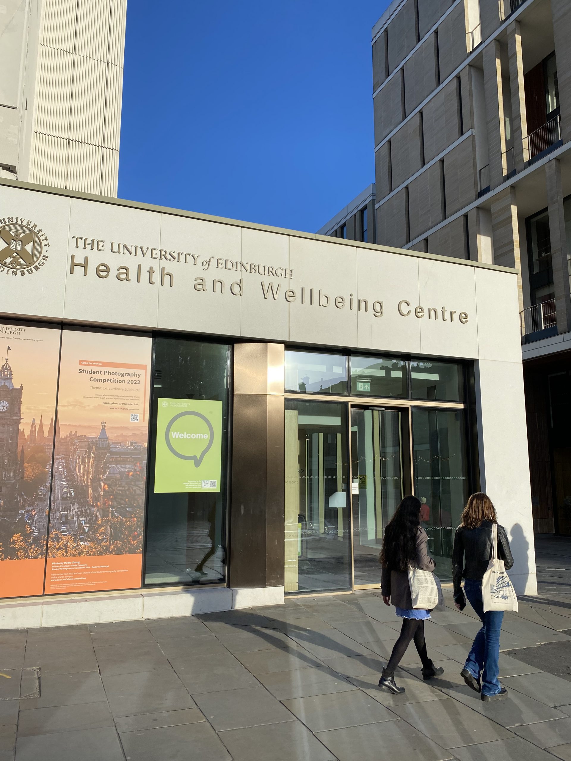 an image of the University of Edinburgh's Health and Well-Being Centre