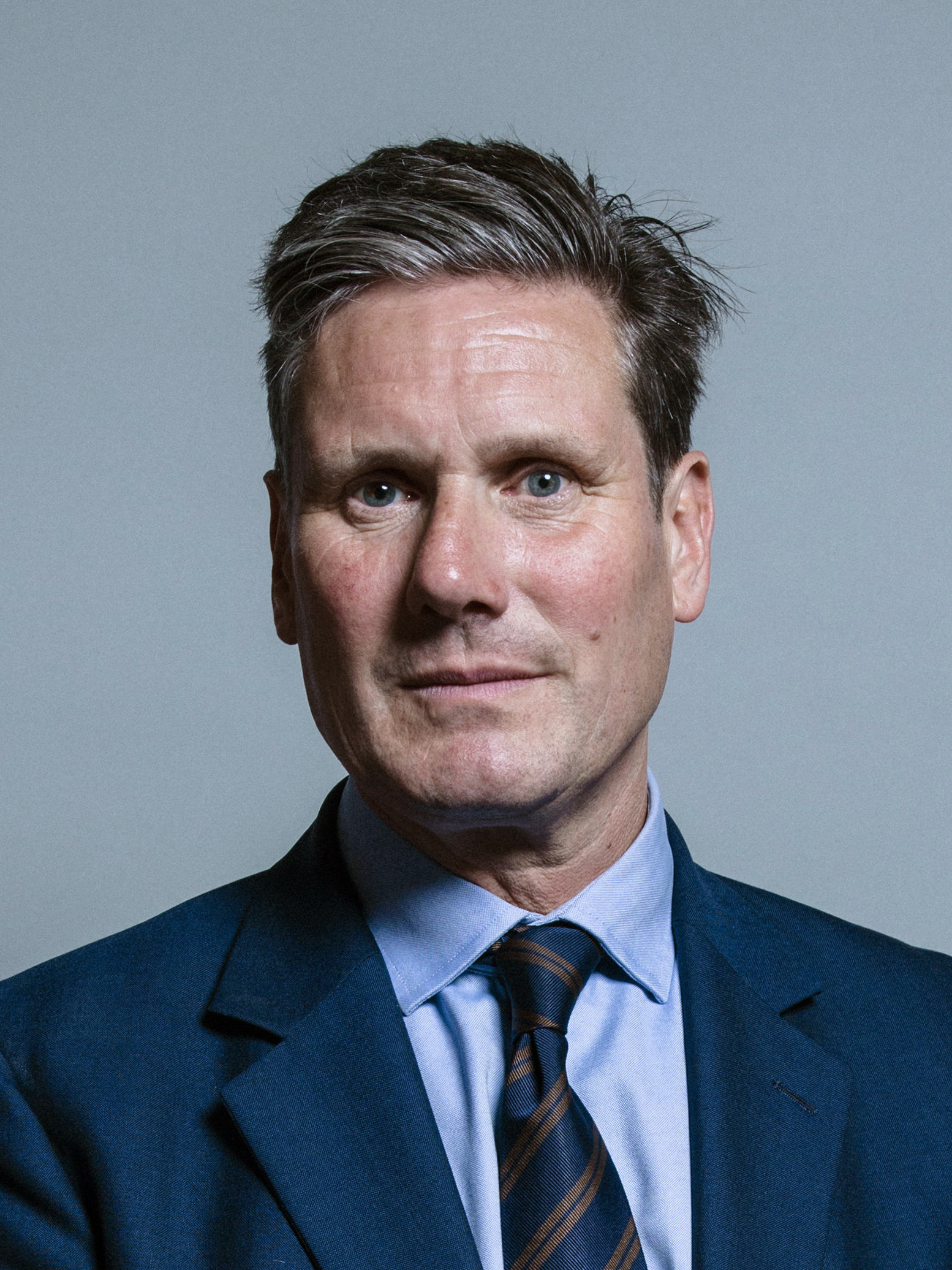 Image of keir starmer looking at the screen. it is a headshot