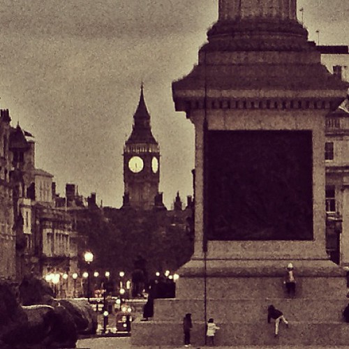 an old picture of big ben